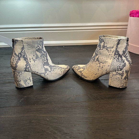 Steve Madden Ankle Snakeskin Booties - Picture 4 of 5